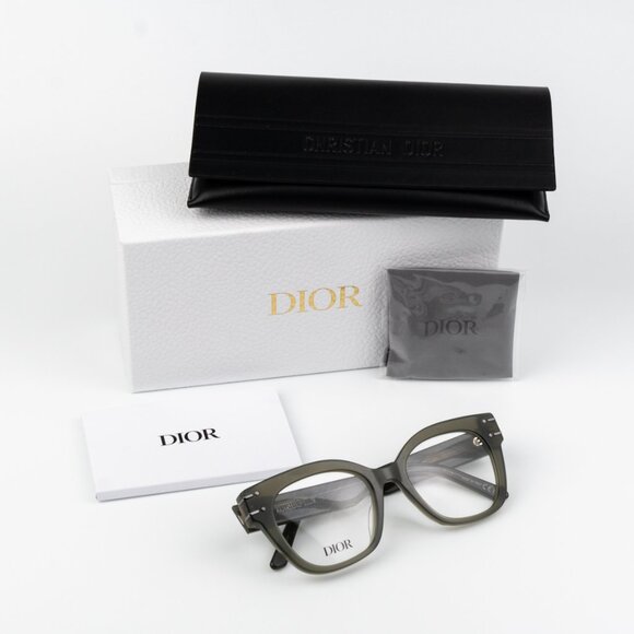 Dior Women Eyeglasses Green Demo Geometric DIORSIGNATUREO CD50054I 098 B2I NEW - Picture 1 of 10